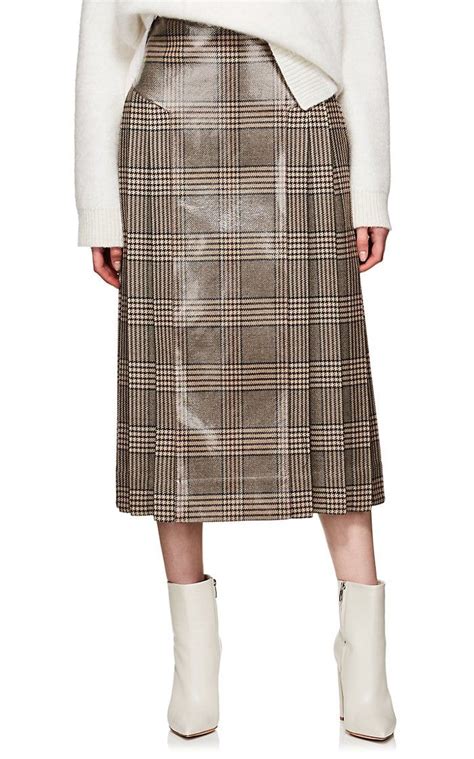 fendi skirt with plaid blouse|fendi skirts girls.